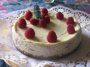 cheesecake aux framboises