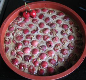 clafoutis aux cerises sans lait sans gluten