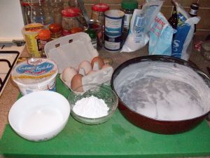 mise en place de la recette