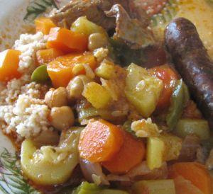 couscous aux légumes et agneau