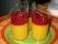 Crème de mangue au coulis de framboises Crème de mangue au coulis de framboises
