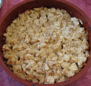 Crumble aux pommes léger sans gluten