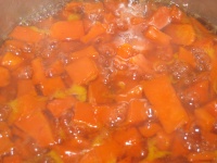 Cuire la confiture de citrouille