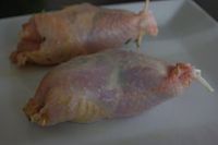 cuisses de poulet dessossées et farcies