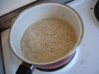 cuisson du porridge