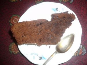 Le gâteau au chocolat riche