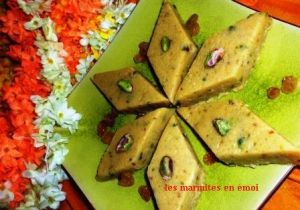 recette de gateau indien : le BARFI 