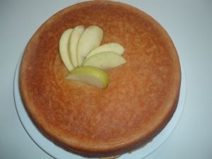 Le gateau une fois cuit et démoulé, bon appétit !