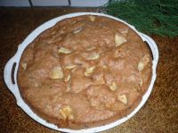 gâteau aux pommes et cacao de grand-mère