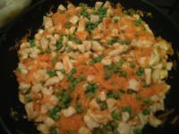 Gratin poulet petits-pois carottes