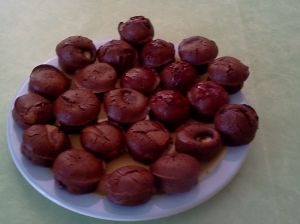 Muffins après cuisson, moelleux à coeur