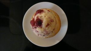 Muffins au fromage blanc et framboises