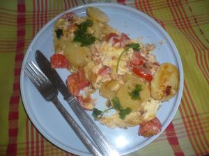 omelette aux pommes de terre