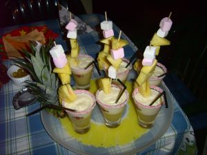 Préparation pour 6 Pina Coladas