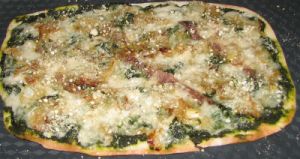 Pizza verte et légère