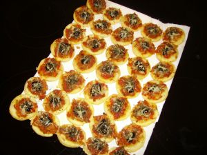 Mini-pizzas  pour  l'apéritif