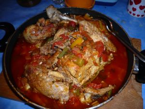 Poulet basquaise