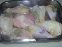 Preparation du poulet