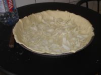 Préparation de la tarte paysane