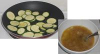 Préparez les courgettes, ainsi que les blancs d'oeufs