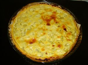 Tarte à la rhubarbe au fromage blanc