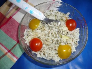salade de riz aux herbes