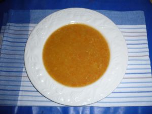 Soupe de lentilles corail