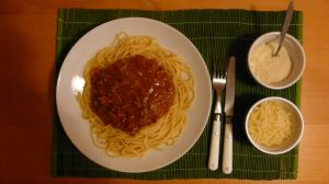 Spaghetti bolognaise/pastaciutta