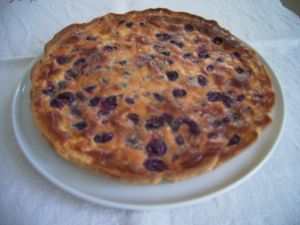 Tarte chocolat noir cerises