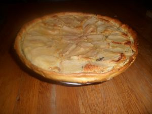 Tarte aux poires et chocolat