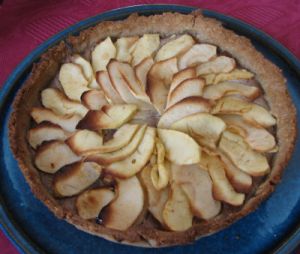 Tarte aux pommes aux amandes