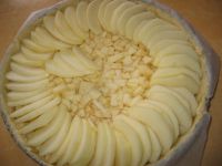 tarte aux pommes avant cuisson