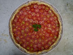 tarte aux tomates cerises