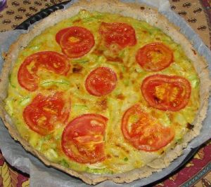 tarte végétarienne d'été