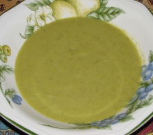 Soupe velouté de petits pois